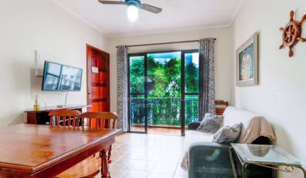 Apartamento para Locação em Guarujá, Enseada, 2 dormitórios, 2 banheiros, 1 vaga