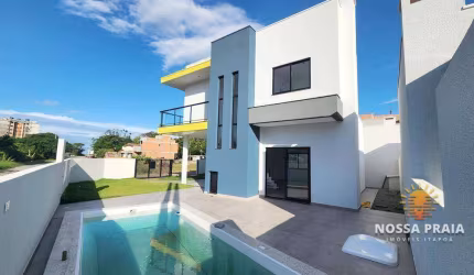 Sobrado (200 METROS DO MAR) com 3 dormitórios à venda, 129 m² por R$ 835.000 - Mariluz - Itapoá/SC