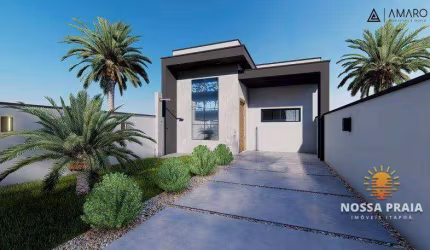 Casa com 2 dormitórios à venda, 65 m² por R$ 341.000,00 - Princesa do Mar - Itapoá/SC