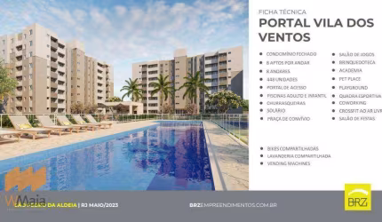 Apartamento com 2 dormitórios à venda, 50 m² - Vila Sao Pedro - São Pedro da Aldeia/RJ