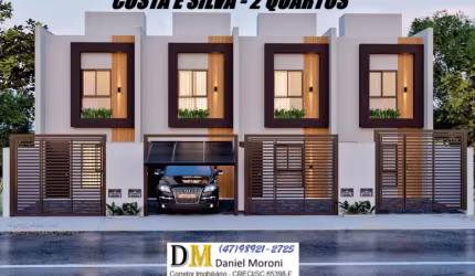 Lindo Geminado com 2 Quartos no Costa e Silva - Joinville/SC