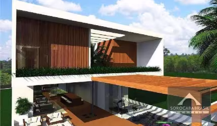 Sobrado com 4 dormitórios à venda, 450 m² por R$ 2.510.000 - Condomínio Sunset Village - Sorocaba/SP, próximo ao Shopping Iguatemi.