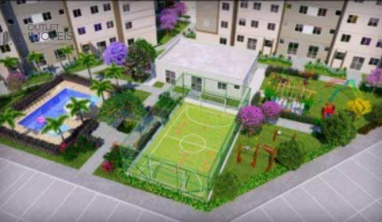 Apartamento com 2 dormitórios à venda, 44 m² por R$ 320.000,00 - Jardim Flamboyant - Paulínia/SP