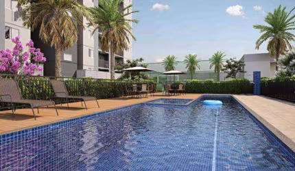 Apartamento com 2 dormitórios à venda, 43 m² por R$ 264.000,00 - Alto de Pinheiros - Paulínia/SP