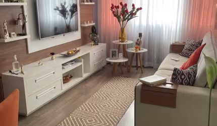 Apartamento todo reformado,sala ,2 quartos,área ,banheiro social e 1 vaga na escritura
