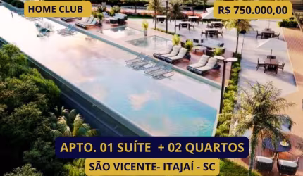Apartamento para Venda em Itajaí, São Vicente, 3 dormitórios, 1 suíte, 2 banheiros, 2 vagas