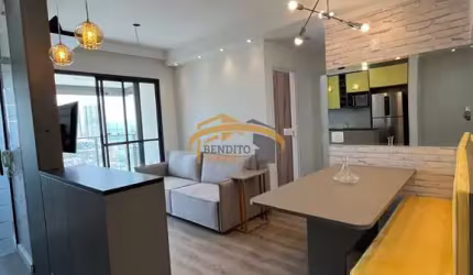 Apartamento mobiliado para locação Vila Yara, Osasco, com 2 dormitórios sendo 1 suite, em frente a matriz do Bradesco, lazer completo.