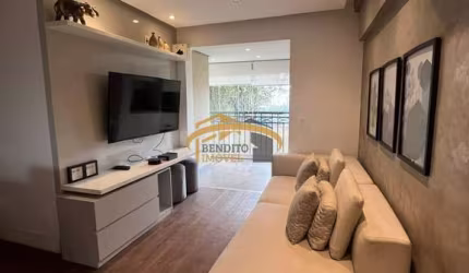 Apartamento para locação mobiliado, Jaguaré, São Paulo, 3 dormitórios, sendo 1 suíte, sacada com churrasqueira, 2 vagas de garagem, lazer completo.