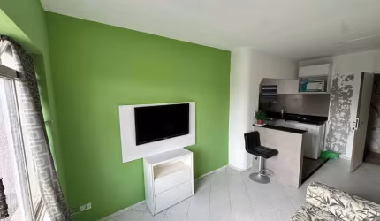 Apartamento mobiliado em Santana com um quarto, sala e cozinha (sem vaga) locação por temporada