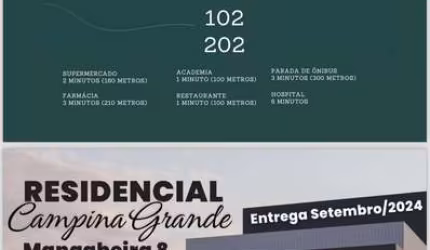 Apartamento 2 dormitórios à venda Mangabeira João Pessoa/PB