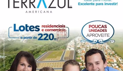 Terreno à venda, 220 m² por R$ 220.000,00 - Terrazul Americana - Americana/SP