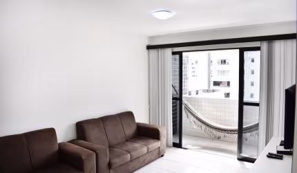 Apartamento Quarto e sala mobiliado em Ponta Verde, Maceió/AL
