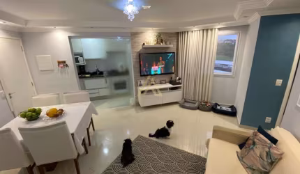 Apartamento para locação Cidade Jardim, Jundiaí-SP: 2 quartos, 2 salas, 1 banheiro, 1 vaga, 48m².