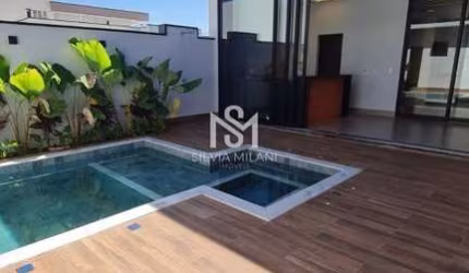 Condomínio Jardim Laguna - Indaiatuba/SP - Casa em Condomínio com 03 suítes, escritório e piscina - Indaiatuba/SP