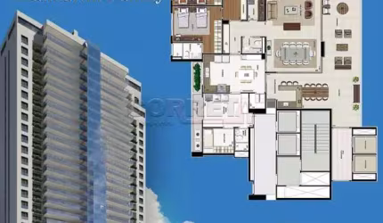Apartamento no Residencial Diamante Mandarim em Araçatuba/SP