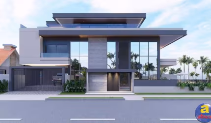 Guaratuba, Luxuosa residência com piscina, em construção a aprox. 50m da Praia no Balneário Eliana - Imobiliária África.
