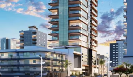 20m do Mar | Excelente Apartamento Novo | 4 Suítes, 3 vagas de Garagem na Meia Praia em Itapema/SC - Imobiliária África