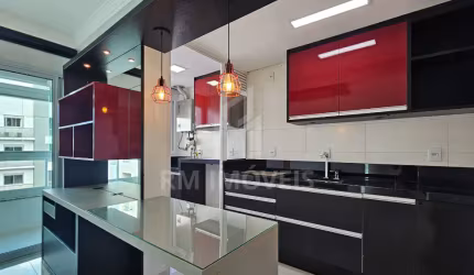 Apartamento de 1 dormitório semimobiliado, com 1 vaga de garagem + hobby-box, vista livre panorâmica, e 2 sacadas individuais!