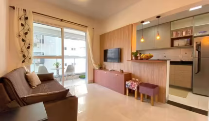 Apartamento com 1 dormitório à venda, 52 m² por R$ 810.000,00 - Aparecida - Santos/SP