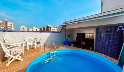 Cobertura à venda, 223 m² por R$ 1.600.000,00 - Boqueirão - Santos/SP
