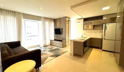 Apartamento com 1 dormitório para alugar, 68 m² por R$ 7.000,00/mês - Aparecida - Santos/SP