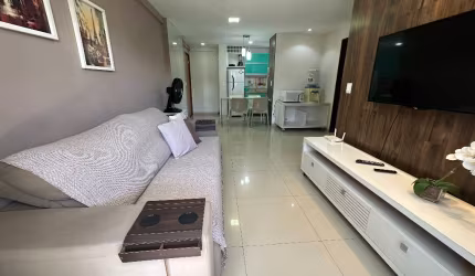Apto 2Qts Mobiliado a 200m da Praia na Jatiúca – Conforto e Estilo