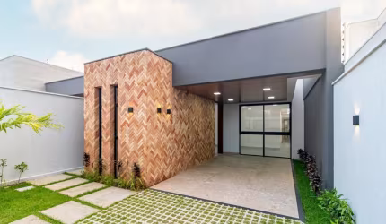 Casa nova, 3 dormitórios, píscina, nascente.