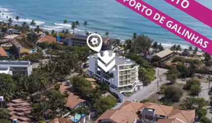 ÚLTIMAS UNIDADES! Flat a apenas 50 metros da praia de Porto de Galinhas!