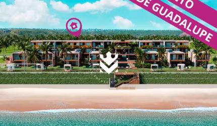 LANÇAMENTO! Casas a beira-mar da Praia de Guadalupe com 4 a 5 quartos!