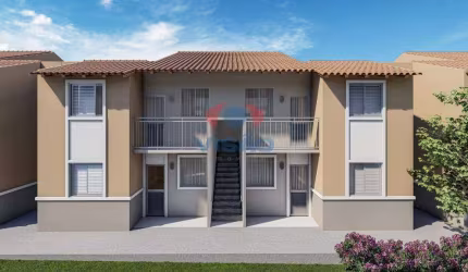 Apartamentos com 02 dormitórios em condomínio fechado com área de lazer completa