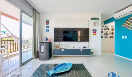 Apartamento Porto das Dunas com 120m², 3 quartos e em frente ao Beach Park.