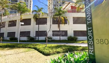 Condomínio Resort Tamboré - Apartamento para venda com 133m², 3 dormitórios, sala de estar, área de serviço e 2 vagas de garagem no Resort Tamboré