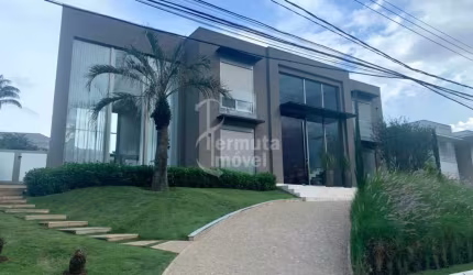 Residencial Tamboré 03 - Casa mobiliada e decorada com 5 suítes, SPA, sauna e piscina aquecida no Tamboré 3