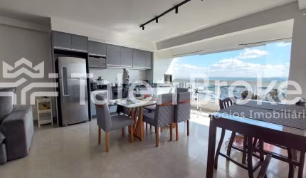 Lindo AP à venda no Verano Home Resort em Jacareí. 70m  com sala estendida e ambientes integrados