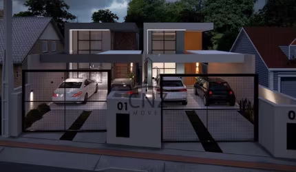 Imperdível! Casa à venda em Brusque-SC, bairro São Pedro, 2 quartos, 2 suítes, 2 salas, 3 banheiros, 2 vagas, 102m².