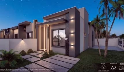CASA GEMINADA COM PASSAGEM LATERAL EM TIJUCAS - SC