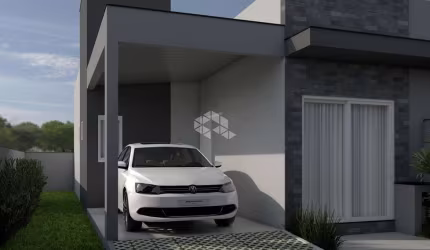 CASA GEMINADA COM 2 DORMITÓRIOS E SUÍTE À VENDA EM PENHA SC