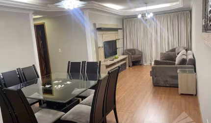 Apartamento mobiliado com 2 dormitórios para alugar, 105 m² por R$ 3.900/mês - Vila Bocaina - Mauá/SP