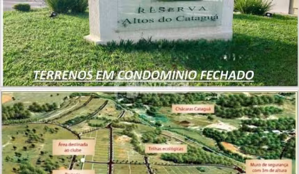 Condomínio Reserva Altos do Cataguá - Terreno com 1085 m² em Taubaté/SP.