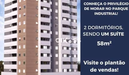 Apartamento com 2 dormitórios à venda, 58 m² por R$ 434.286,67 - Parque Industrial - São José dos Campos/SP