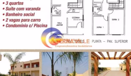 Casa em Condomínio para Venda em Santana De Parnaíba, Jardim Professor Benoá, 3 dormitórios, 1 suíte, 1 banheiro