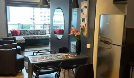 Apartamento com 1 dormitório para alugar, 45 m² por R$ 5.100,00/mês - Brooklin Paulista - São Paulo/SP