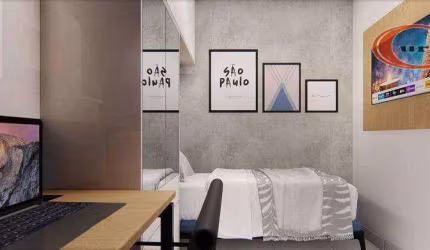 Apartamento com 2 dormitórios à venda, 35 m² por R$ 319.000,00 - Vila Monumento - São Paulo/SP