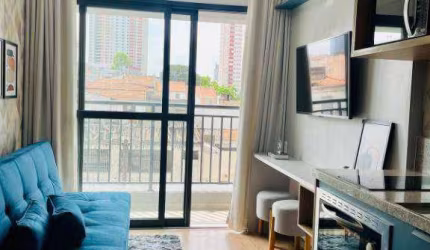 Apartamento com 1 dormitório para alugar, 33 m² por R$ 3.950/mês - Ipiranga - São Paulo/SP