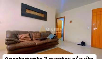 Apartamento a venda 3 quartos c/ suíte -  Bairro Havaí – Belo Horizonte
