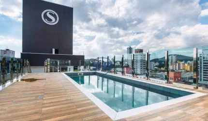 Apartamento com 1 dormitório para alugar, 28 m² por R$ 2.490,00/mês - Velha - Blumenau/SC