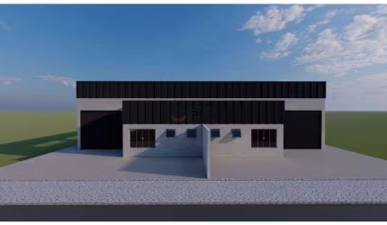 Barracão em construção Efapi