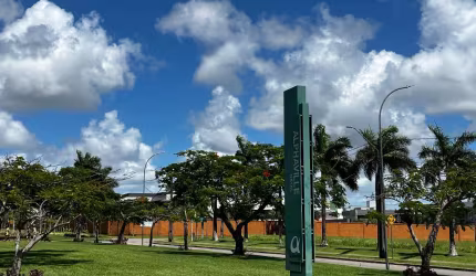 Terreno plano e sombra