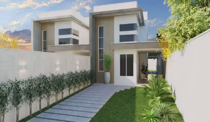 Casa com 3 dormitórios à venda, 128 m² por R$ 460.000,00 - Urucunema - Eusébio/CE