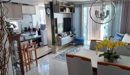 Apartamento Padrão - Apartamento com 2 quartos sendo 1 suíte com piso porcelanato e vista para as montanhas na Praia do Morro - Guarapari , ES